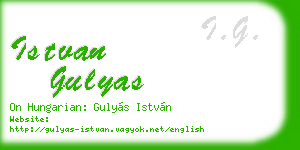 istvan gulyas business card